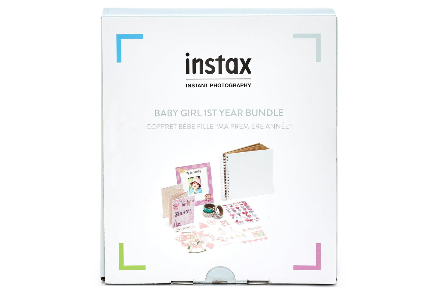 Fujifilm Instax Baby Girl 1st Year Bundle Accessory Pack for Mini Prints - Pink - maplin.co.uk