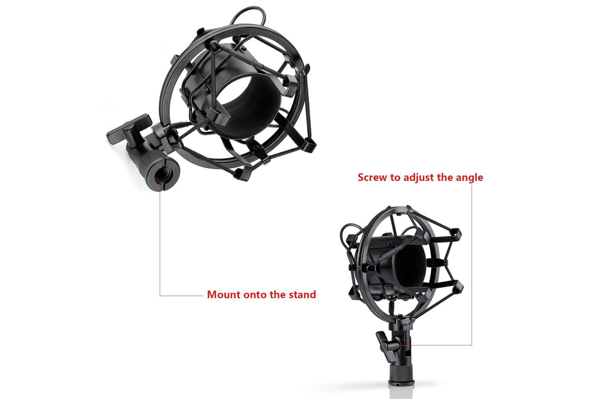 Maono XLR Condenser Cardioid Microphone with Spring Loaded Boom Arm & Pop Filter - maplin.co.uk