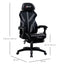 Maplin Plus Mesh Reclining Lumbar Back Support Adjustable Height Office Chair with Footrest & Swivel Wheels - Black & Grey - maplin.co.uk