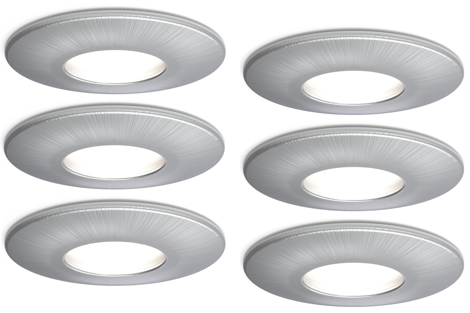 4lite IP65 GU10 Fire-Rated Downlight - Satin Chrome - maplin.co.uk