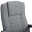 ProperAV Linen Upholstered Tilting Home Office Chair - maplin.co.uk