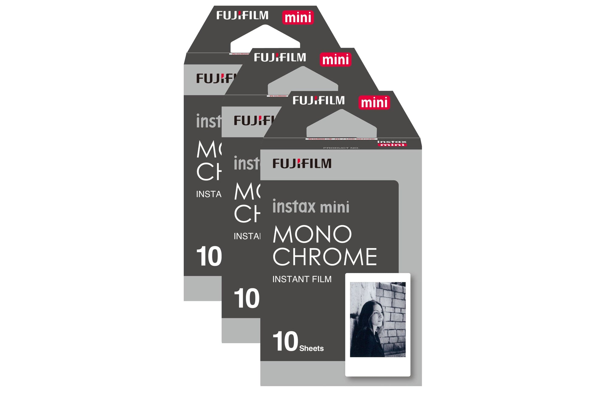 Fujifilm Instax Mini Instant Photo Film - Monochrome Pack of 30