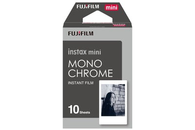 Fujifilm Instax Mini Instant Photo Film - Monochrome Pack of 10