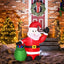 HOMCOM 1.2m Inflatable LED Christmas Santa Claus Decoration - maplin.co.uk