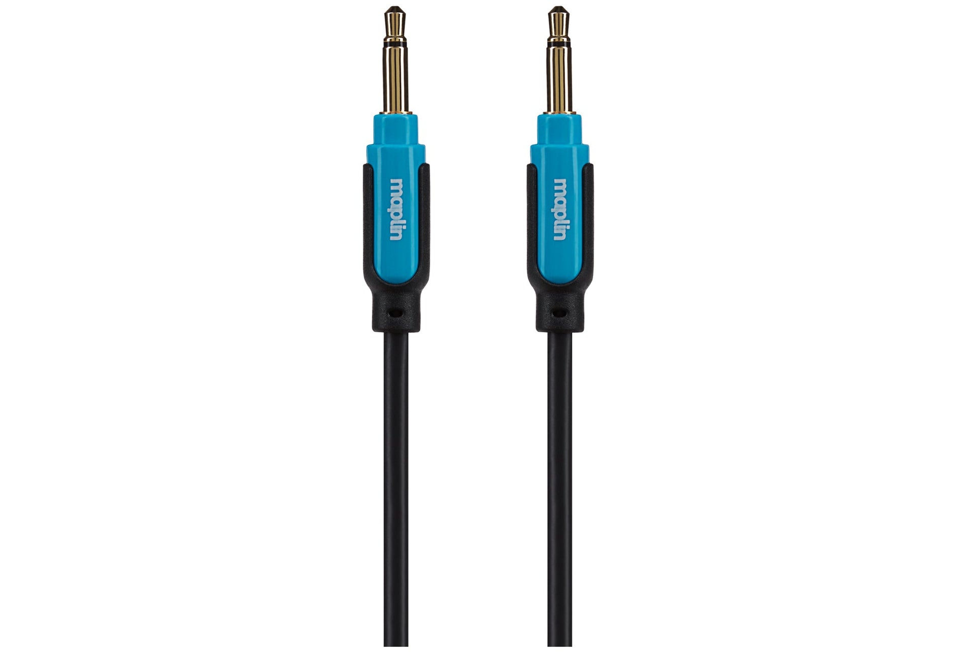 Maplin 3.5mm Aux Mono 2-Pole Jack Plug to 3.5mm 2-Pole Jack Plug Cable - Black, 3m - maplin.co.uk