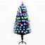 HOMCOM 5ft Pre-Lit Fibre Optic LED Artificial Christmas Tree - maplin.co.uk