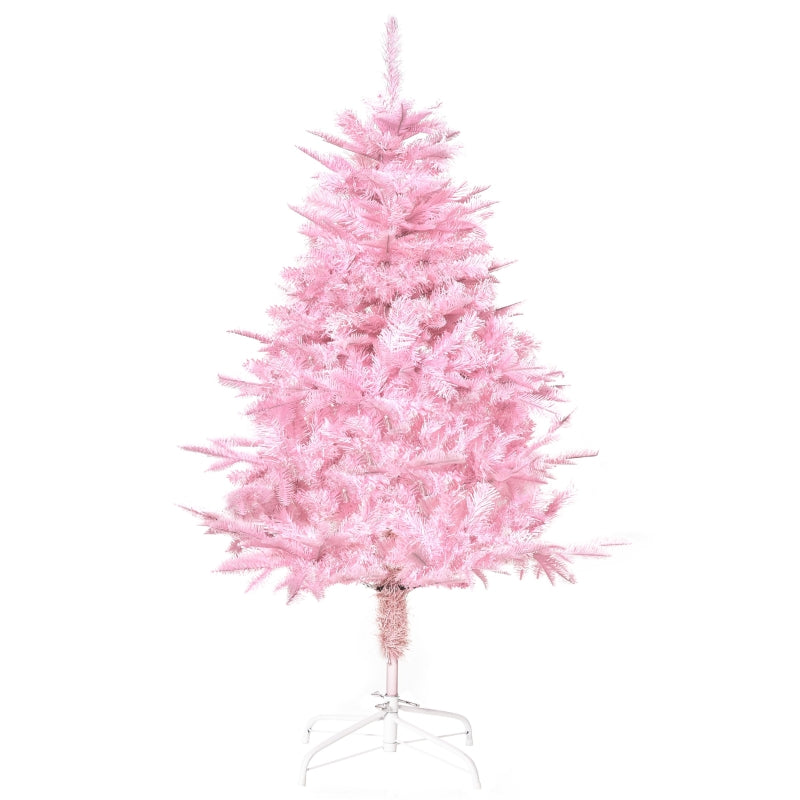 HOMCOM 4ft Pink Artificial Christmas Tree - maplin.co.uk