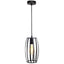 4lite WiZ Connected Decorative Pear Cage Lighting Pendant with ST64 Amber Coated Filament LED Smart Bulb - Black - maplin.co.uk