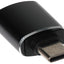 Nikkai USB-C to USB-A 3.0 Super Speed Female Adapter - Black - maplin.co.uk