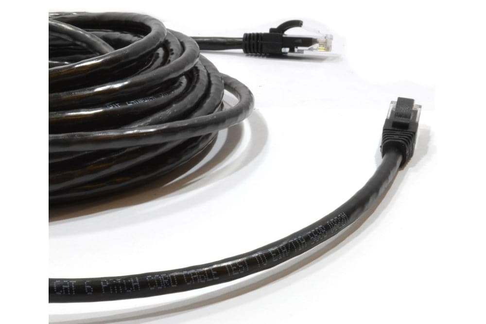 Maplin Outdoor External CAT6 Copper UTP Ethernet Network Cable - Black - maplin.co.uk