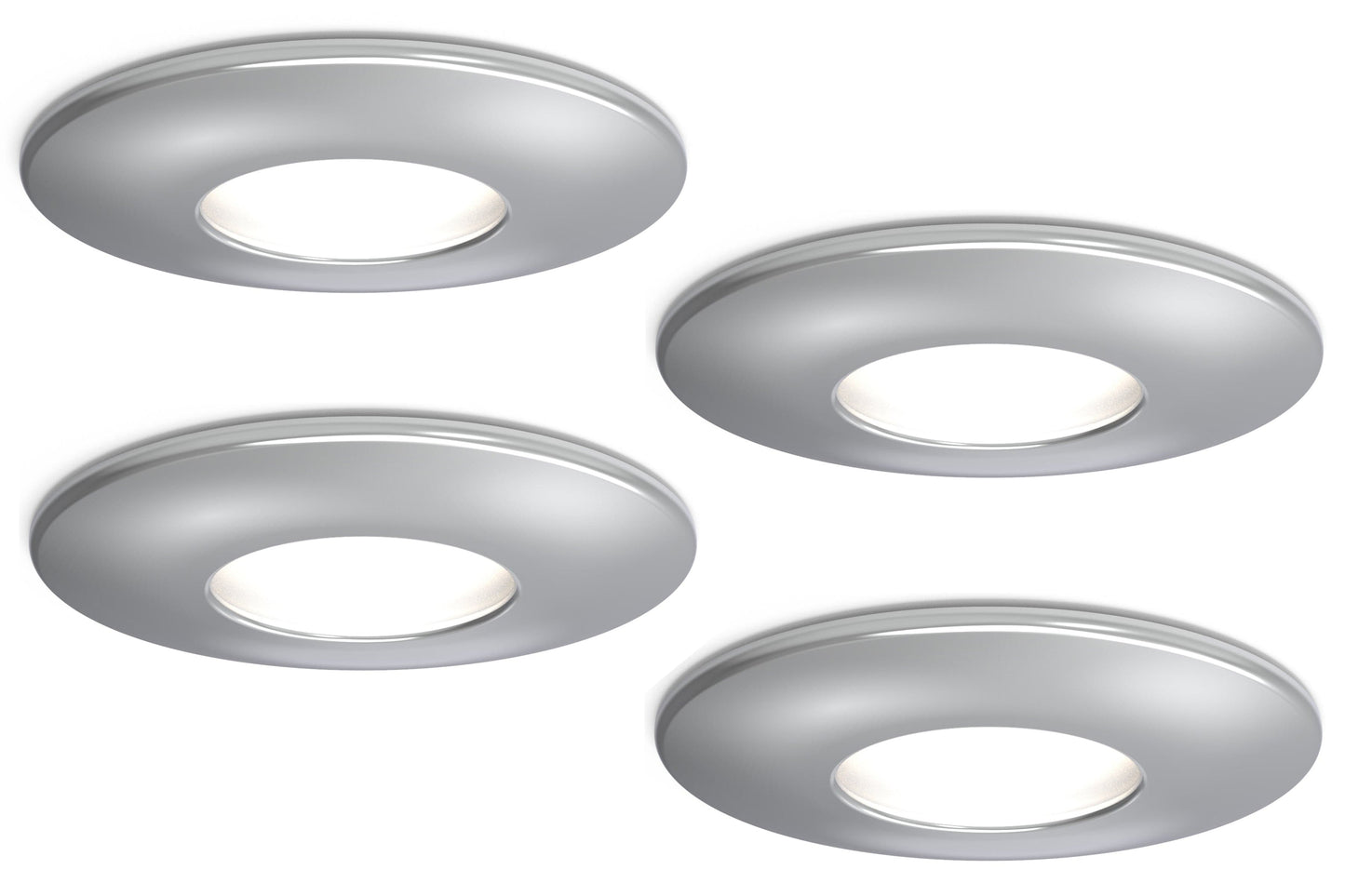 4lite IP65 GU10 Fire-Rated Downlight - Chrome - maplin.co.uk