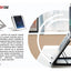 ProperAV Steel Construction Laptop or Tablet Stand with 5 Adjustable Settings - maplin.co.uk