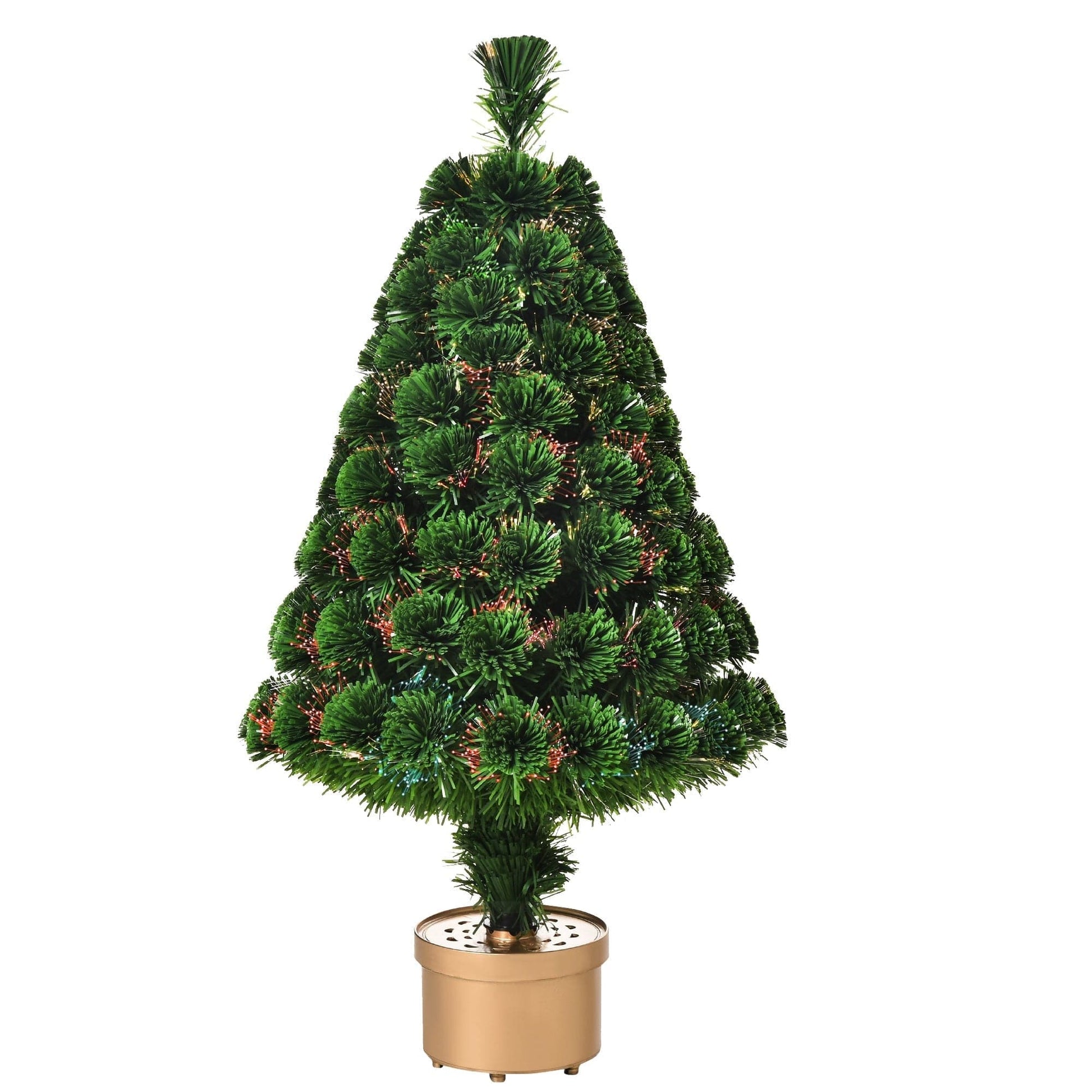 HOMCOM 3ft Pre-Lit LED Tabletop Artificial Christmas Tree - maplin.co.uk