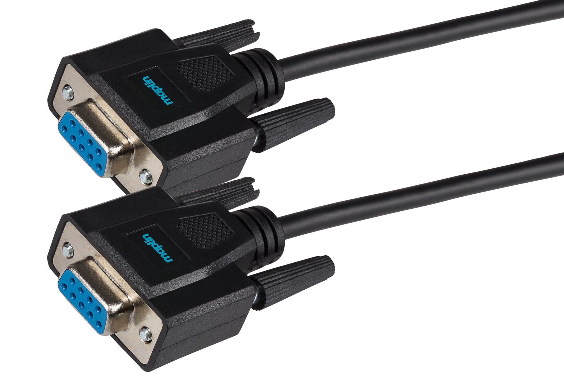 Maplin Premium Serial RS232 Null Modem 9 Pin Female Cable - Black, 3m ...