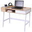 ProperAV Extra MDF Computer Desk - Oak/White - maplin.co.uk