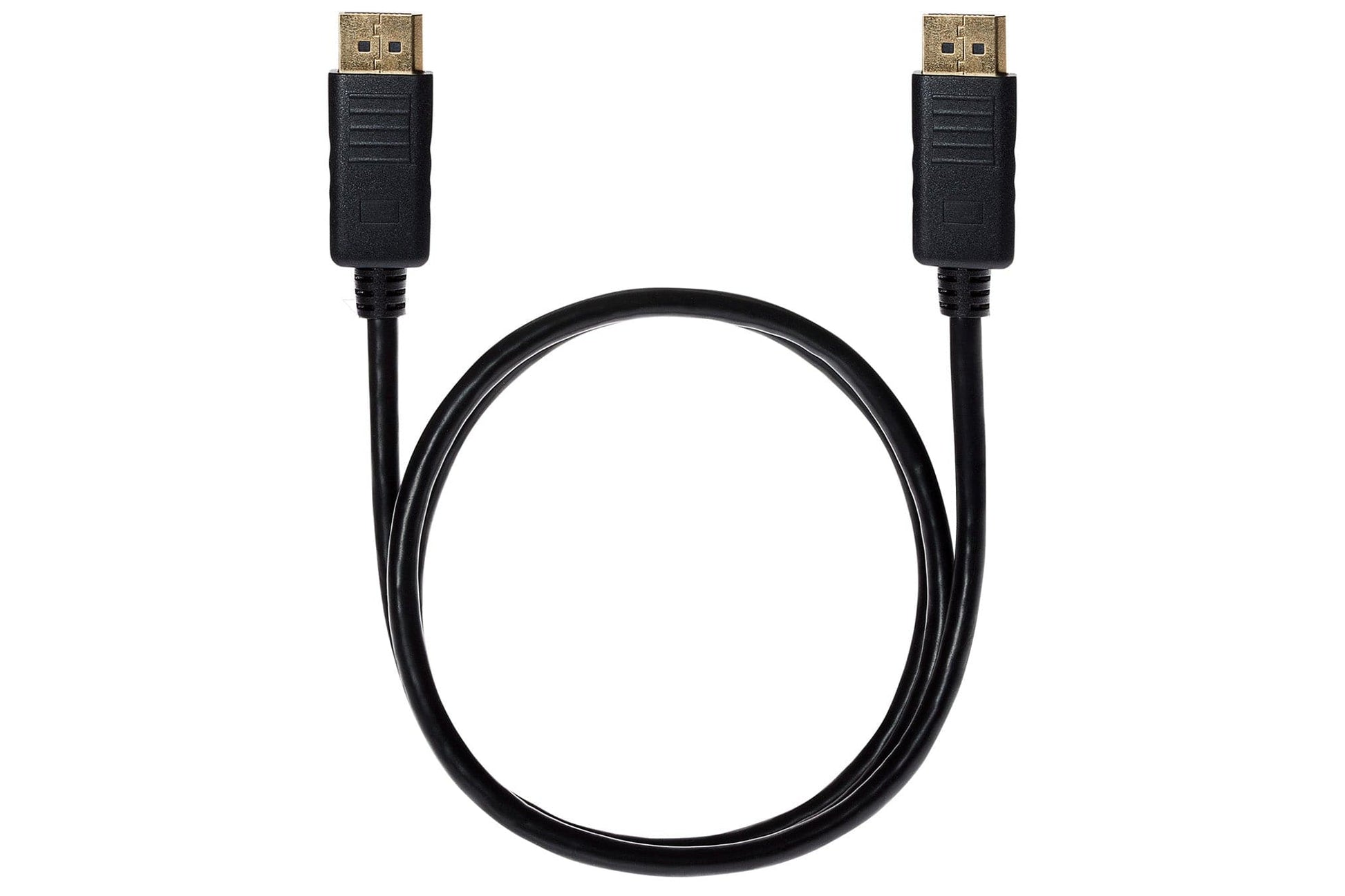 Maplin Lockable 4K Ultra HD DisplayPort Cable - Black, 1m - maplin.co.uk