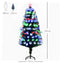HOMCOM 5ft Pre-Lit Fibre Optic LED Artificial Christmas Tree - maplin.co.uk