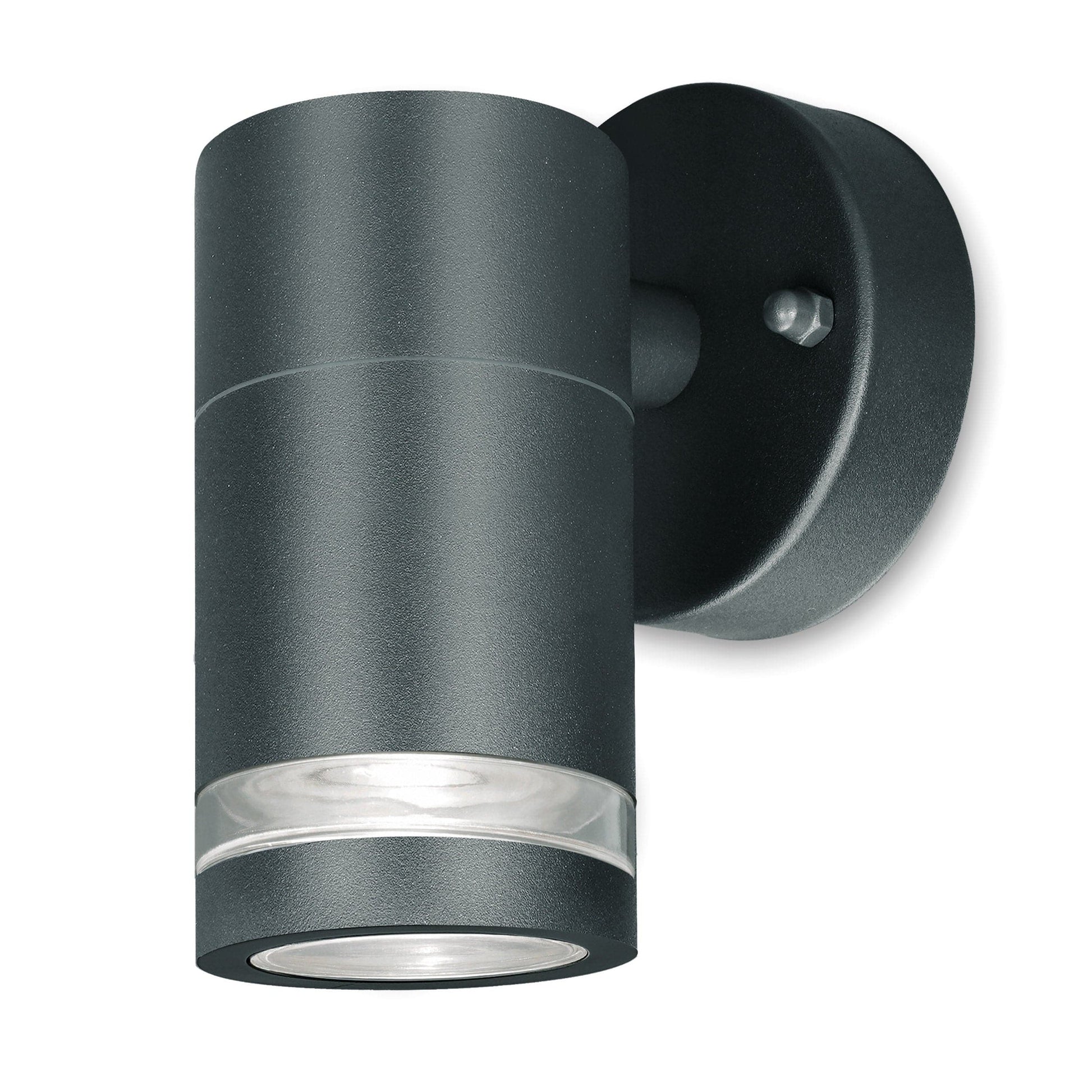 4lite Marinus GU10 Single Direction Outdoor Wall Light without PIR - Anthracite - maplin.co.uk