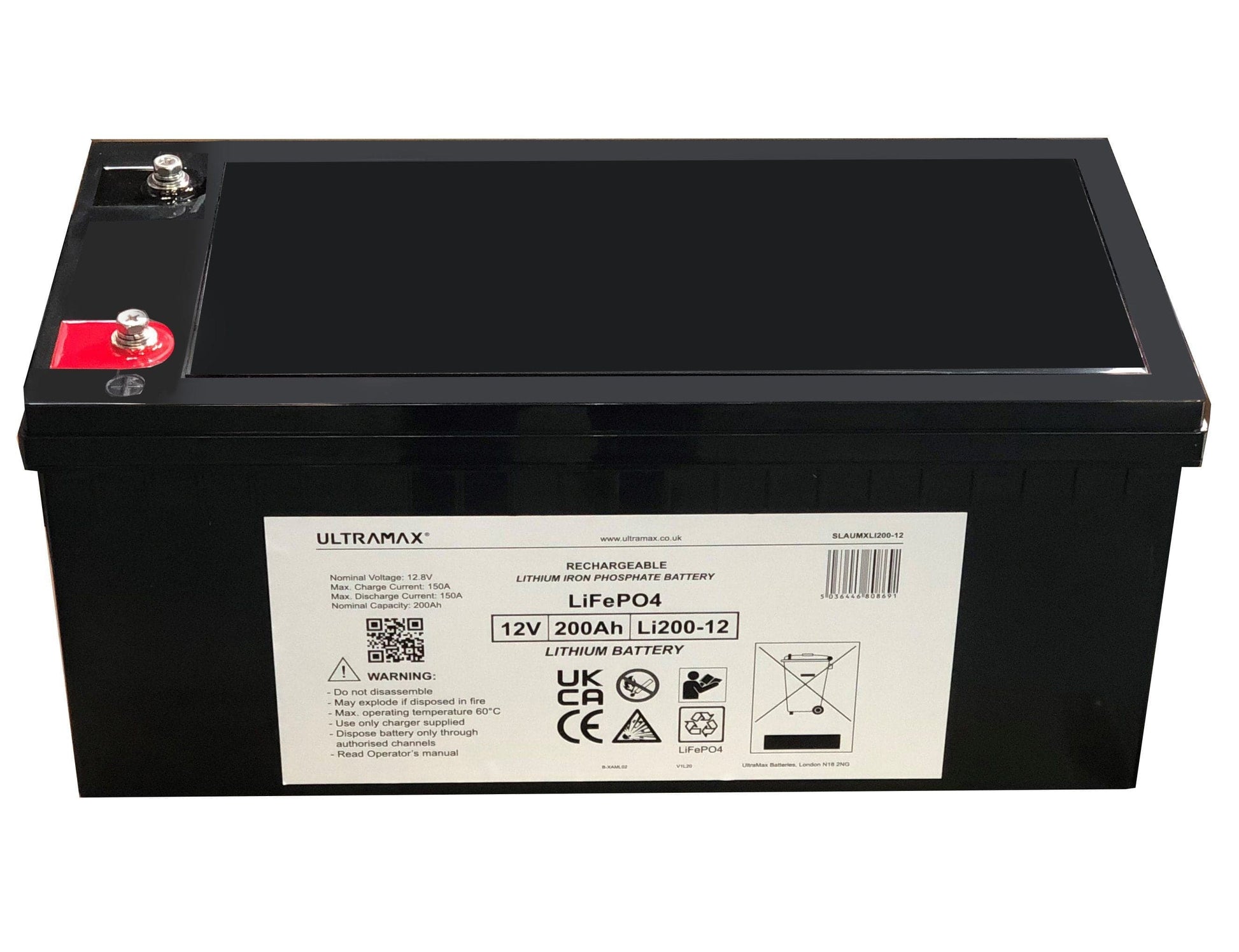 Maplin Plus 12V 200Ah Lithium Iron Phosphate LiFePO4 Battery - maplin.co.uk