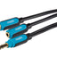 Maplin 3.5mm Aux Stereo 3-Pole Jack Plug to Twin 3.5mm Female Jack Plug Cable - Black, 0.25m - maplin.co.uk