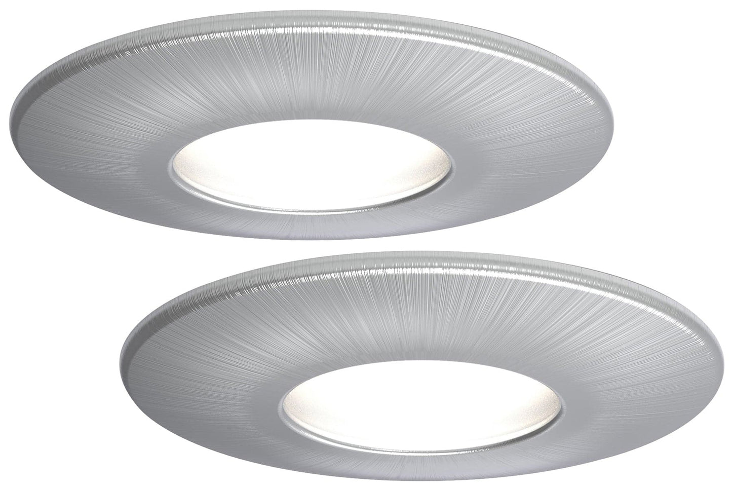 4lite WiZ Connected Fire-Rated IP65 GU10 Smart LED Downlight - Satin Chrome - maplin.co.uk