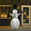 HOMCOM 1.8m Polyester LED Inflatable Snowman Outdoor Decoration - maplin.co.uk