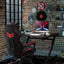 Maplin Plus Steel Frame 74.5 x 120 x 65cm Gaming Desk with Cup / Headphone Holder & Adjustable Feet