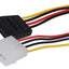 Maplin 4 Pin Molex Male to 15 Pin SATA Female Power Lead - 0.2m