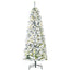 HOMCOM 6ft Snow Flocked Pre-Lit LED Artificial Christmas Tree - maplin.co.uk