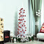 HOMCOM 6ft White Artificial PVC Slimline Christmas Tree - maplin.co.uk