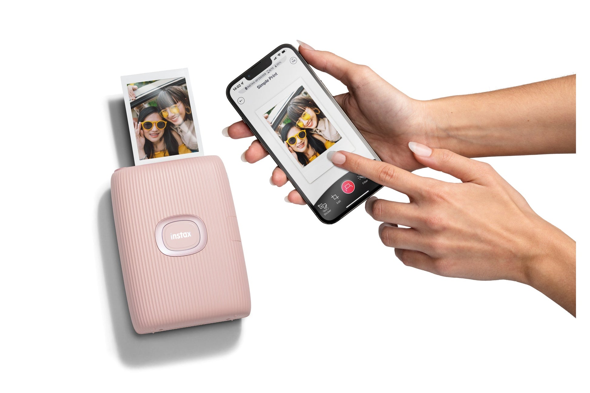 Fujifilm Instax Mini Link 2 Wireless Photo Printer - Soft Pink