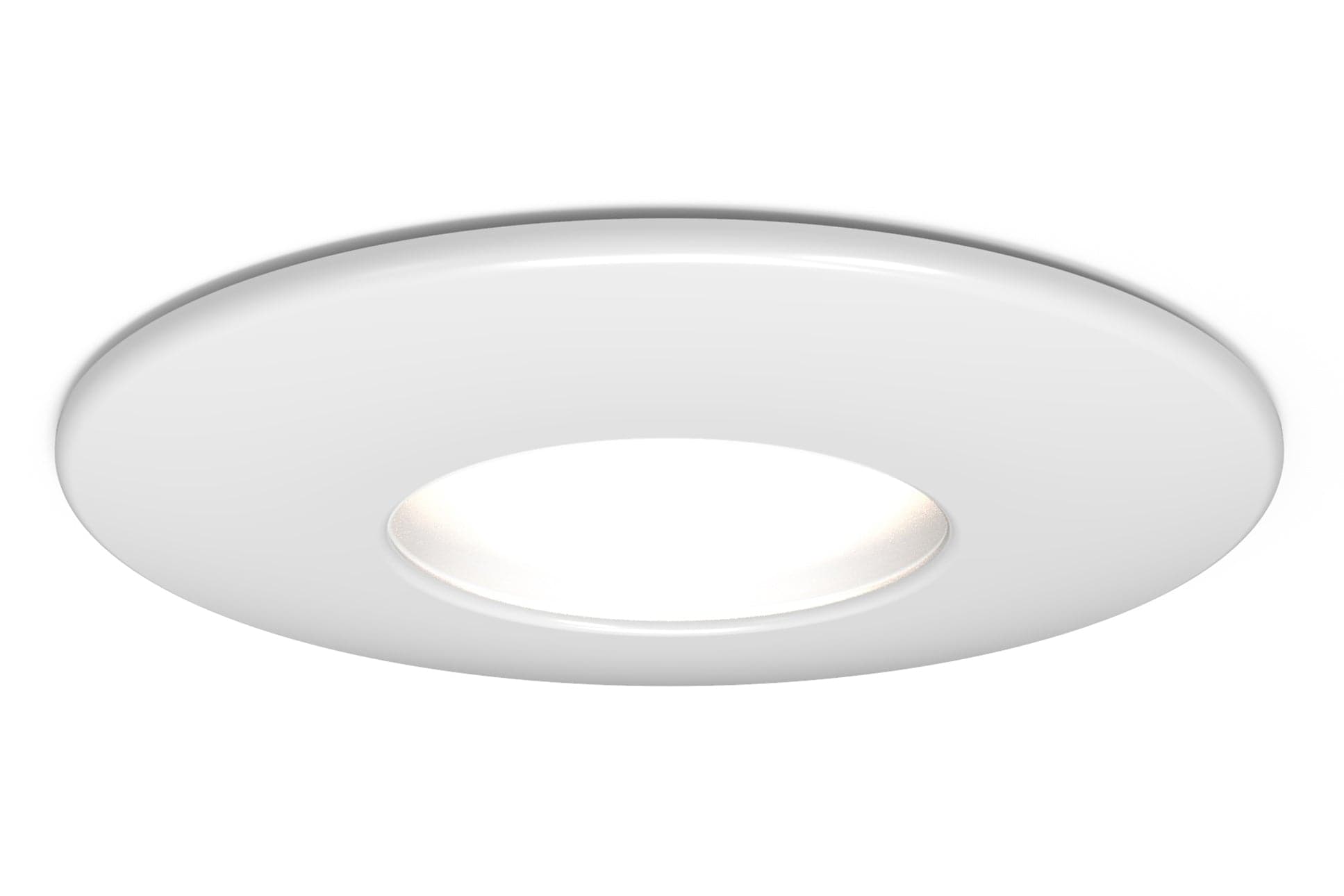 4lite IP20 GU10 Fire-Rated Downlight - Matte White - maplin.co.uk