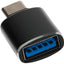 Nikkai USB-C to USB-A 3.0 Super Speed Female Adapter - Black - maplin.co.uk