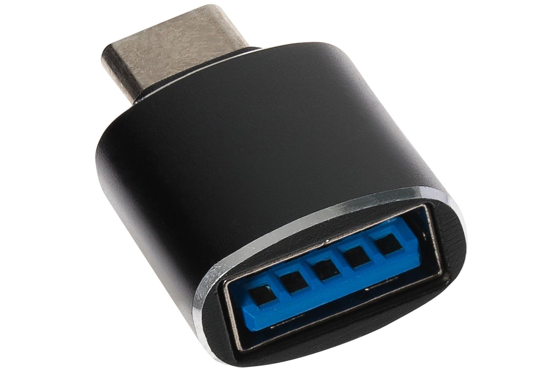 Nikkai USB-C to USB-A 3.0 Super Speed Female Adapter - Black - maplin.co.uk