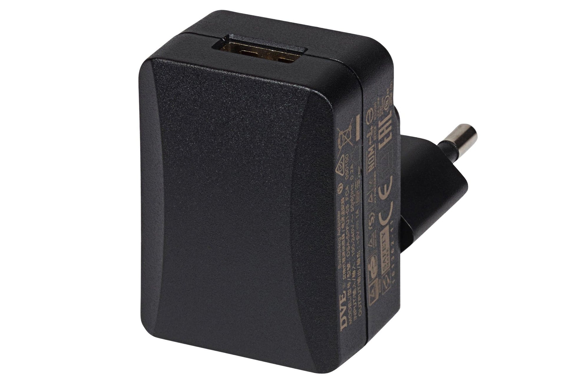 Maplin 1-Port USB-A EU Wall Charger 5V 1 Amp 100-240V Travel Adapter - Black - maplin.co.uk