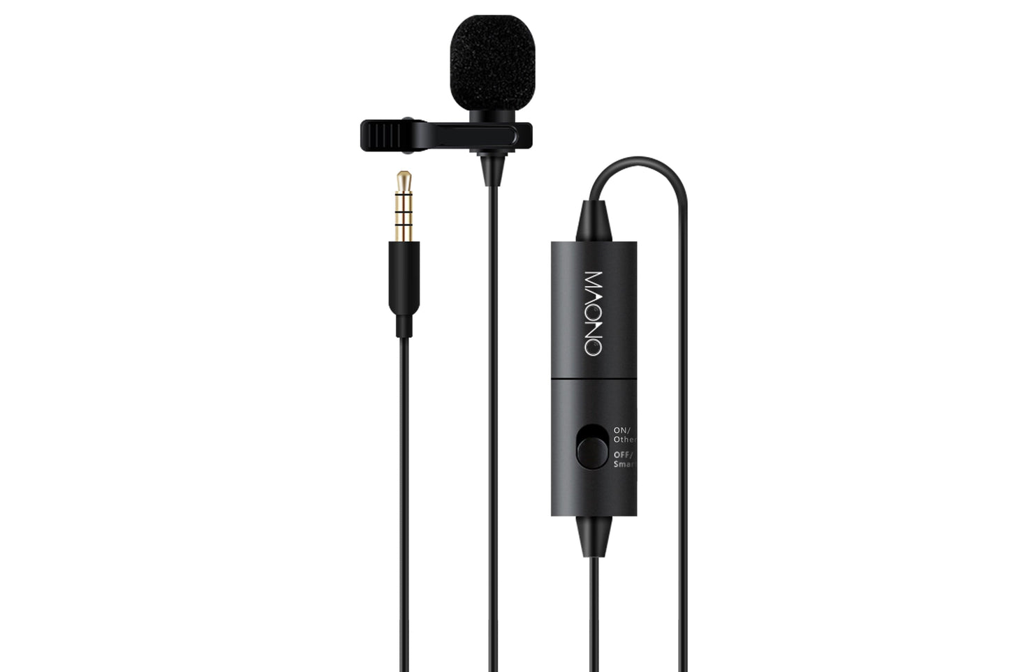 Maono Electret Condenser Omnidirectional Lavalier Microphone with 6m Cable - maplin.co.uk