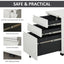 ProperAV Extra Steel 3-Drawer Rolling Filing Cabinet - White