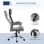 ProperAV Linen-Feel Mesh Fabric High Back Swivel Office Chair - Grey - maplin.co.uk