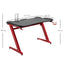 Maplin Plus Gaming Desk with Cup Holder, Headphone Hook & Cable Management