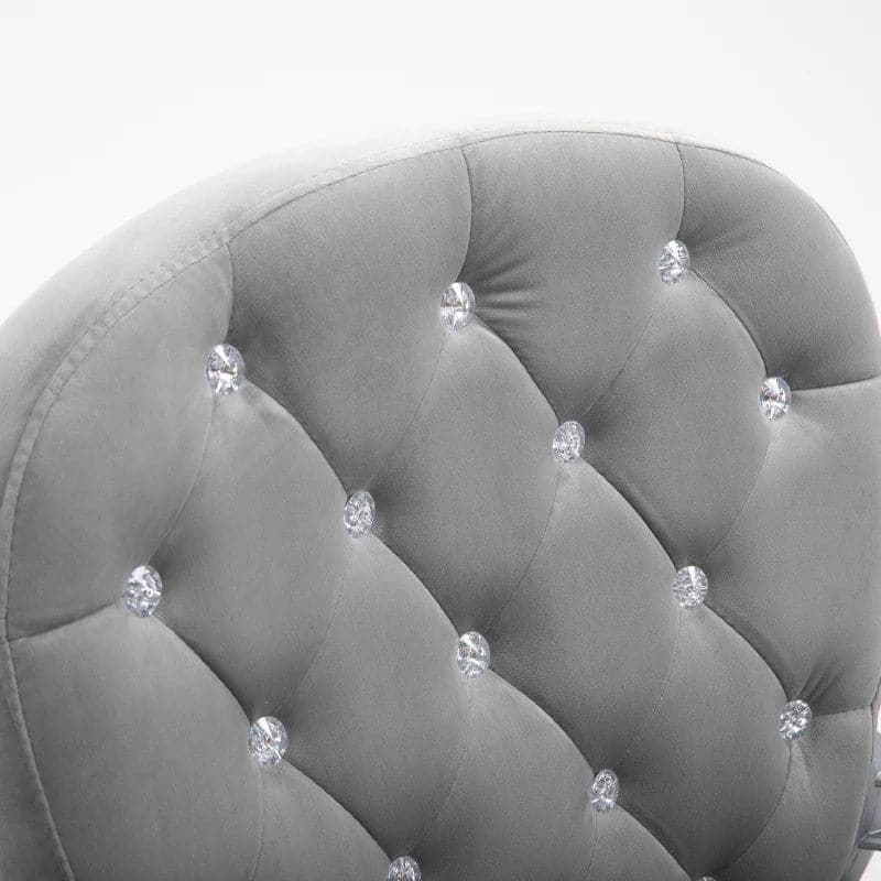 ProperAV Extra Ergonomic 360° Swivel Diamond Tufted Padded Base Office Chair with 5 Castor Wheels