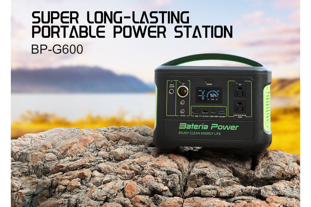 MPS Bateria 568Wh 600W AC/DC Output Rechargeable Portable Power Station - maplin.co.uk
