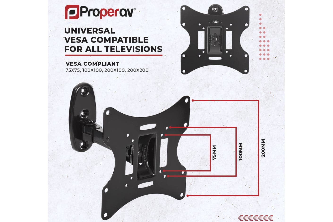 ProperAV TV Wall Bracket (23