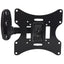 ProperAV Swing Arm 20° Tilt 23" - 43" TV Wall Bracket (30kg Capacity / VESA Max. 200x200) - Black