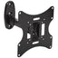 ProperAV Swing Arm 20° Tilt 23" - 43" TV Wall Bracket (30kg Capacity / VESA Max. 200x200) - Black