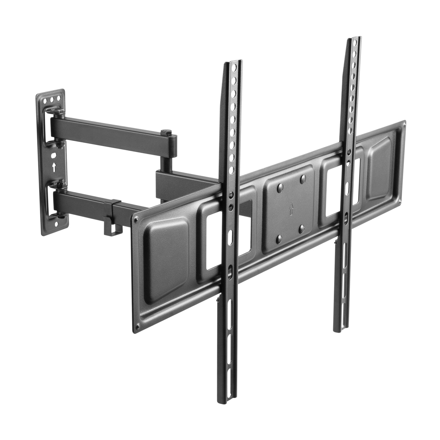 ProperAV Heavy Duty Swing Arm 37" - 70" TV Wall Bracket (35kg Capacity / VESA Max. 600x400) - Black