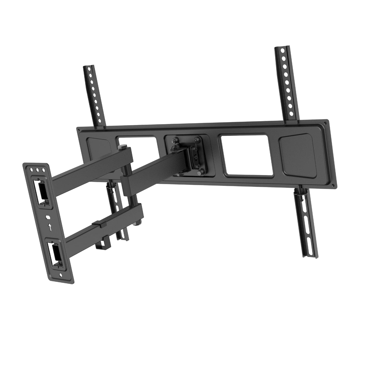 ProperAV Heavy Duty Swing Arm 37" - 70" TV Wall Bracket (35kg Capacity / VESA Max. 600x400) - Black