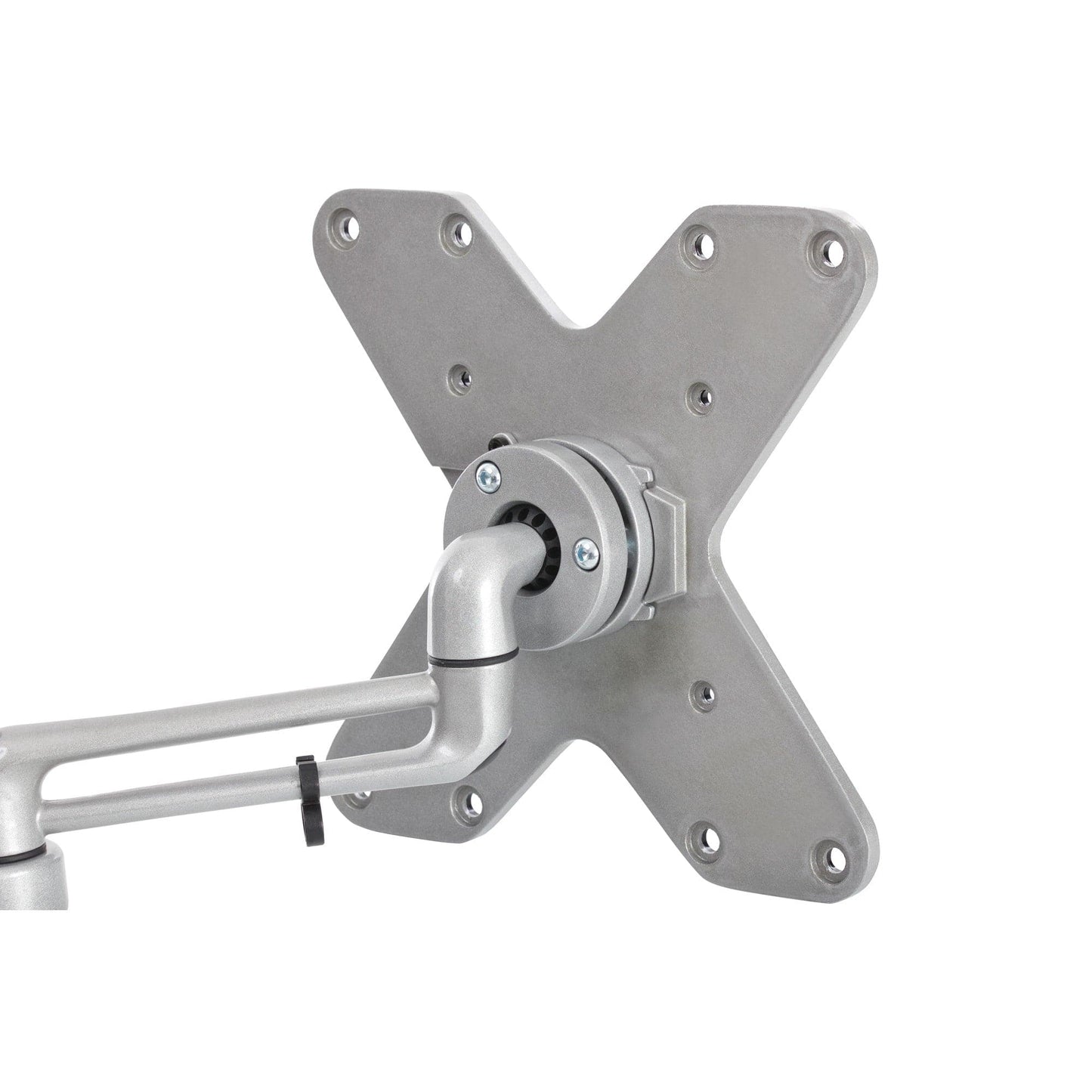 ProperAV Swing Arm 15° Tilt 23" - 43" TV Wall Bracket (15kg Capacity / VESA Max. 200x200) - Grey