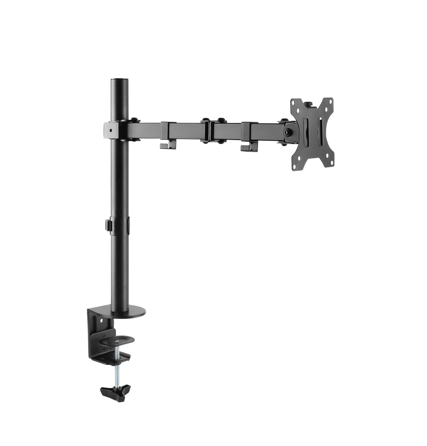 ProperAV 17" - 34" Extending Swing Arm Desk Clamp PC Monitor Mount (VESA Max. 100x100)