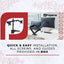 ProperAV Desk Monitor Mount 17" - 34" Swing Arm VESA Max 100x100