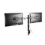 ProperAV 17" - 32" Dual Swing Arm Desk Clamp PC Monitor Mount (VESA Max. 100x100)